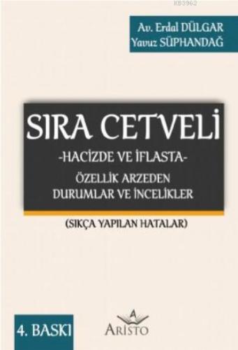 Sıra Cetveli (Hacizde ve İflasta) Özellik Arzeden Durumlar ve İncelikler  Frontansicht 1