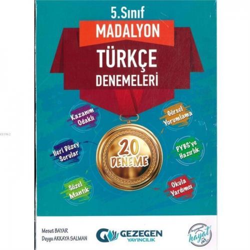 Gezegen Yayınları 5. Sınıf Türkçe Madalyon 20 li Denemeleri Gezegen  Frontansicht 1