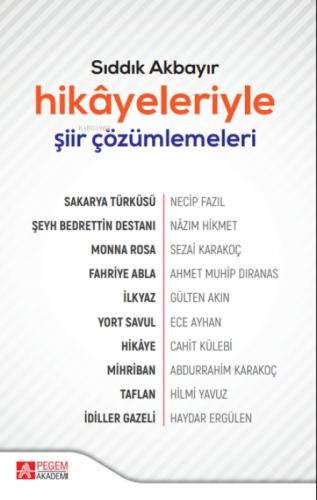 Hikâyeleriyle Şiir Çözümlemeleri  Frontansicht 1