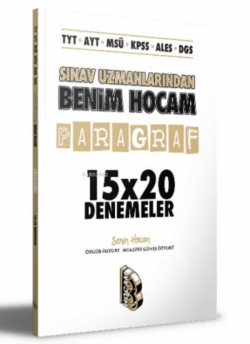 TYT - AYT - MSÜ - KPSS - ALES - DGS Sınav Uzmanlarından Paragraf 15x20 Denemeler  Frontansicht 1