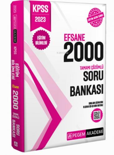 2023 KPSS Eğitim Bilimleri Tamamı Çözümlü Efsane 2000 Soru Bankası  Frontansicht 1