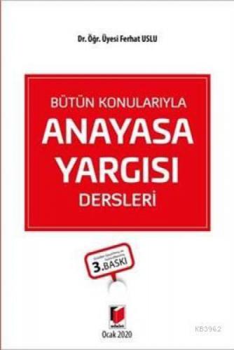 Bütün Konularıyla Anayasa Yargısı Dersleri  Frontansicht 1