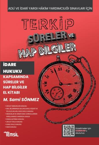 Terkip İdare Hukuku Kapsamında  Süreler ve Hap Bilgiler El Kitabı  Frontansicht 1