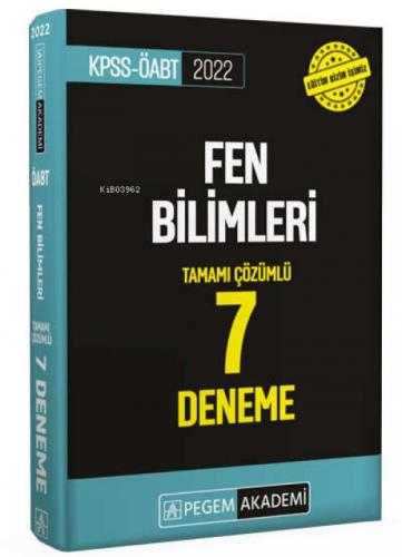 2022 ÖABT Fen Bilimleri Tamamı Çözümlü 7 Deneme  Frontansicht 1