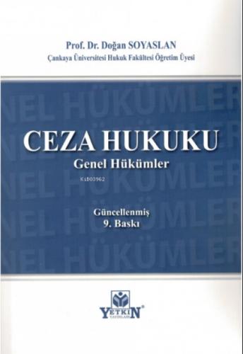 Ceza Hukuku Genel Hükümler  Frontansicht 1