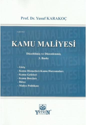 Kamu Maliyesi  Frontansicht 1
