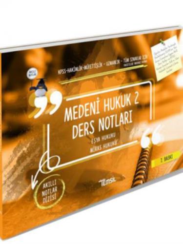 Medeni Hukuk 2 Eşya Hukuku-Miras Hukuku Ders Notları  Frontansicht 1