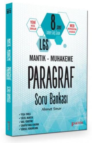 8. Sınıf LGS Mantık - Muhakeme Paragraf Soru Bankası  Frontansicht 1