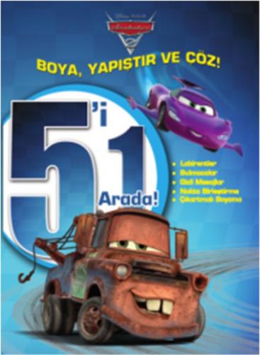 Disney Arabalar 5'i 1 Arada - Boya Yapıştır Çöz  Frontansicht 1
