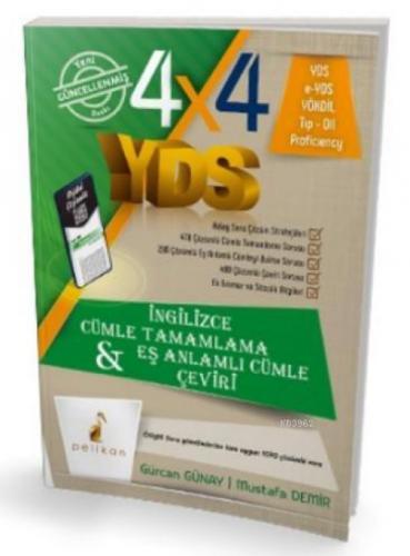 4x4 YDS Seti 1 Kitap Cümle Tamamlama, Çeviri ve Eş Anlamlı Cümle  Frontansicht 1