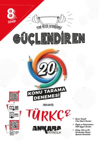 8.? ŞSınıf Güçlendiren Türkçe 20'li Konu Tarama Denemesi  Frontansicht 1