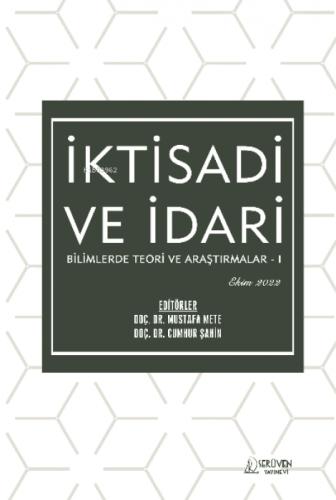 İktisadi ve İdari Bilimlerde Teori ve Araştırmalar Ş I / Ekim 2022  Frontansicht 1