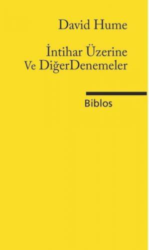 İntihar Üzerine ve Diğer Denemeler  Frontansicht 1