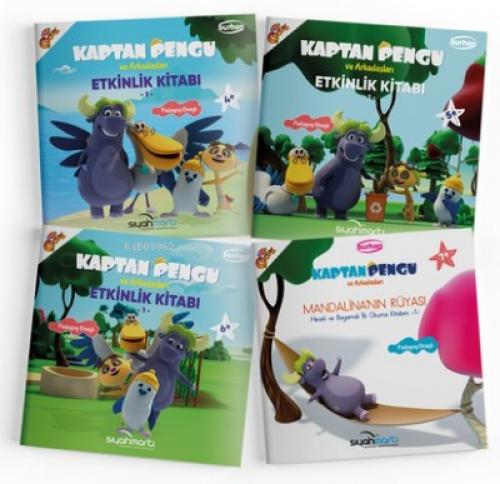 Kaptan Pengu ve Arkadaşları Etkinlik Kitapları Seti - 4 Kitap Takım - 4 - 5 - 6 - 7+ Yaş  Frontansicht 1