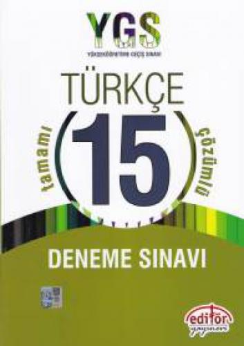 YGS Türkçe Tamamı Çözümlü 15 Deneme Sınavı  Frontansicht 1