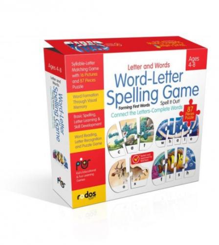 Letter and Words - Word- Letter Spelling Game - Forming First Words - 87 Pieces Puzzle - Ages 4-8  Frontansicht 1