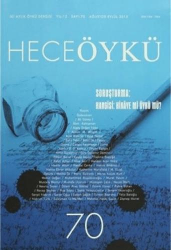 Hece Öykü Dergisi Sayı: 70 Ağustos - Eylül 2015  Frontansicht 1