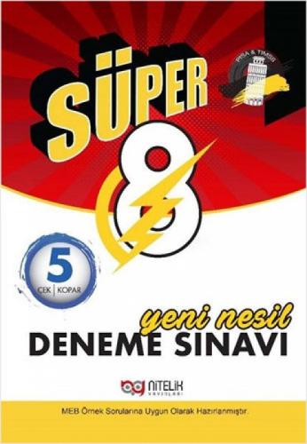 Süper 8.Sınıf Yeni Nesil 5 Deneme Sınavı - Çek Kopar  Frontansicht 1