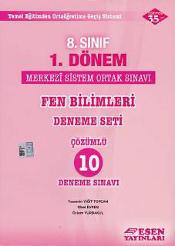 8. Sınıf 1. Dönem Fen Bilimleri Deneme Seti Çözümlü 10 Deneme Sınavı  Frontansicht 1
