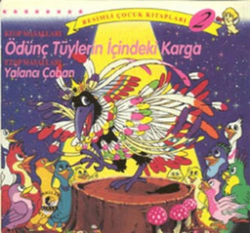 Ezop Masalları Ödünç Tüylerin İçindeki Karga - Yalancı Çoban  Frontansicht 1