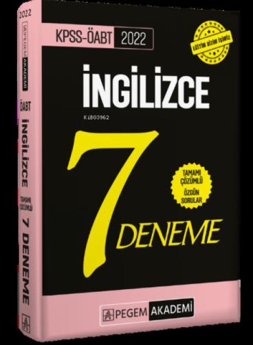 2022 KPSS ÖABT İngilizce Tamamı Çözümlü 7 Deneme  Frontansicht 1