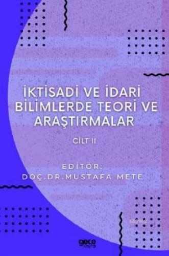 İktisadi ve İdari Bilimlerde Teori ve Araştırmalar Cilt 2  Frontansicht 1