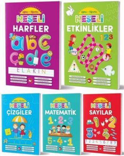 Okul Öncesi Eğitici Öğretici Neşeli Etkinlikler Seti (5 Kitap Takım)  Frontansicht 1