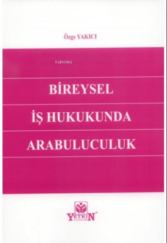 Bireysel İş Hukukunda Arabuluculuk  Frontansicht 1