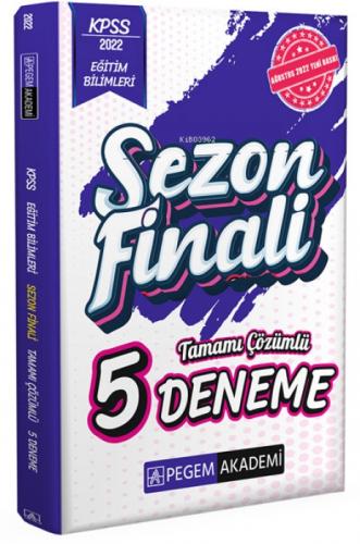 2022 KPSS Eğitim Bilimleri Sezon Finali Tamamı Çözümlü 5 Deneme  Frontansicht 1