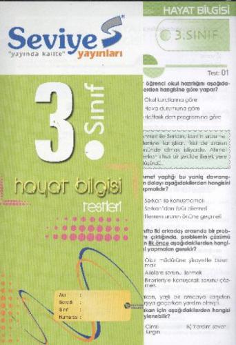 3. Sınıf Hayat Bilgisi Yaprak Test  Frontansicht 1