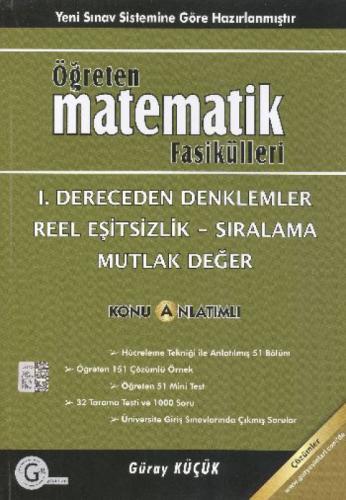 1. Dereceden Denklemler  Reel Eşitsizlikler  Mutlak Değer  Frontansicht 1