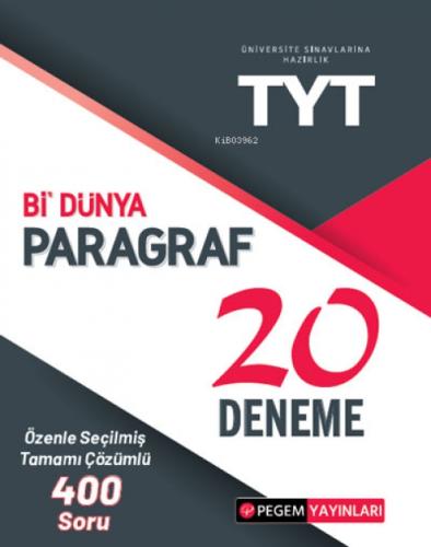 2022 TYT Bi Dünya Paragraf 20 Deneme  Frontansicht 1