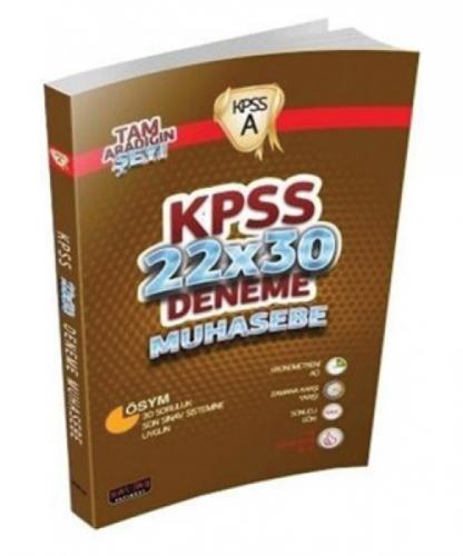 KPSS A Grubu Muhasebe 22x30 Deneme  Frontansicht 1