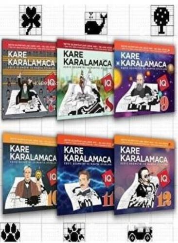 Kare Karalamaca Seti 2 - 7'den 70'e Akıl ve Mantık Oyunları - 6 Kitap Takım Zevkli Oyunlar  Frontansicht 1