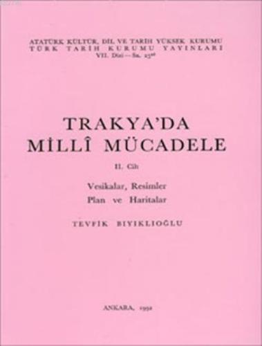 Trakya'da Millî Mücadele (Cilt 2)  Frontansicht 1