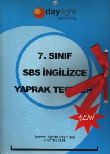 7. Sınıf SBS İngilizce Yaprak Testler  Frontansicht 1