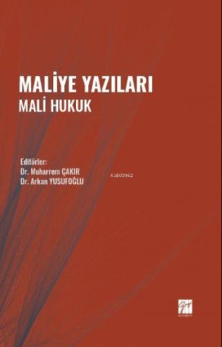 Maliye Yazıları Mali Hukuk  Frontansicht 1