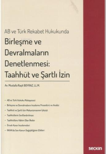 AB ve Türk Rekabet Hukukunda Birleşme ve Devralmaların Denetlenmesi: Taahhüt ve Şartlı İzin  Frontansicht 1