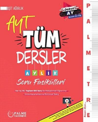 AYT Eşit Ağırlık Tüm Dersler Aylık Çalışma Fasikülleri  Frontansicht 1