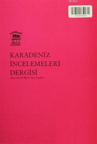 Karadeniz İncelemeleri Dergisi Sayı: 18  Frontansicht 1