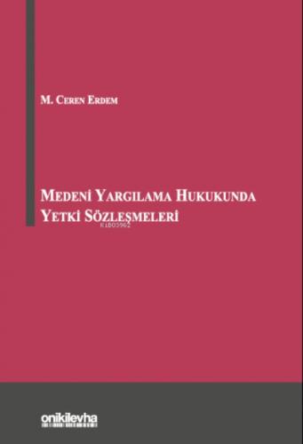 Medeni Yargılama Hukukunda Yetki Sözleşmeleri  Frontansicht 1