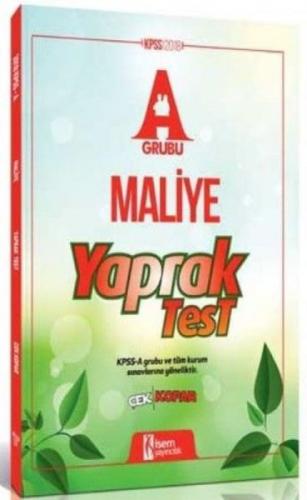 KPSS A Grubu Maliye Çek Kopar Yaprak Test 2018  Frontansicht 1