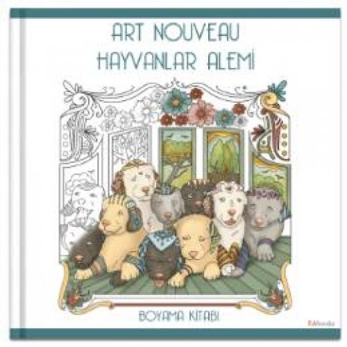 Art Nouveau Hayvanlar Alemi Boyama Kitabı  Frontansicht 1