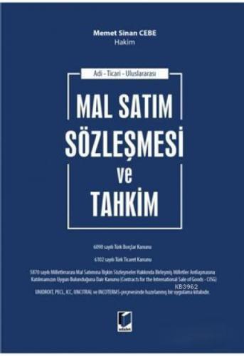 Mal Satım Sözleşmesi ve Tahkim  Frontansicht 1