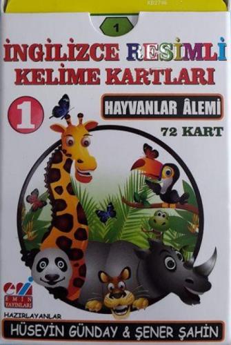İngilizce 01.Hayvanlar Âlemi / Resimli Kelime Kartları 72-Kart  Frontansicht 1