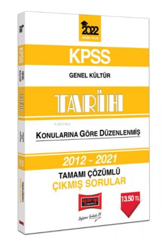 2022 KPSS Genel Kültür Tarih Konularına Göre Düzenlenmiş Tamamı Çözümlü Çıkmış Sorular  Frontansicht 1