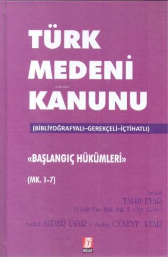 Türk Medeni Kanunu Başlangıç Hükümleri Mk. 1-7  Frontansicht 1