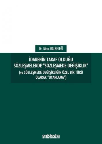 İdarenin Taraf Olduğu Sözleşmelerde "Sözleşmede Değişiklik"  Frontansicht 1