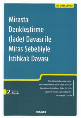 Mirasta Denkleştirme (İade) Davası ile Miras Sebebiyle İstihkak Davası  Frontansicht 1