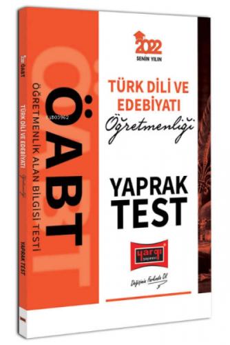 2022 ÖABT Türk Dili ve Edebiyatı Öğretmenliği Yaprak Test  Frontansicht 1
